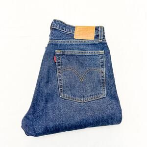 Levi's Wedgie Straight Dark Wash Denim Jeans Button Fly Size 29 x 28